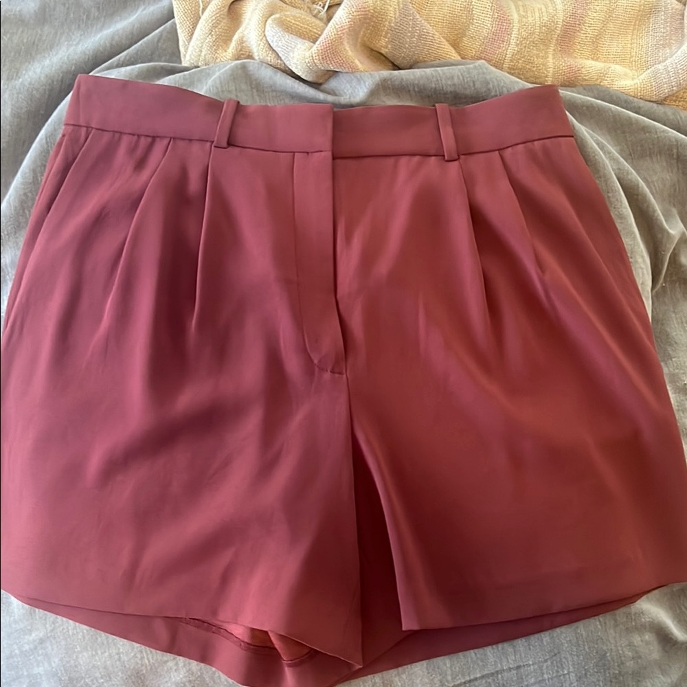 Babaton Deep Mauve Tailored High-Waisted Shorts